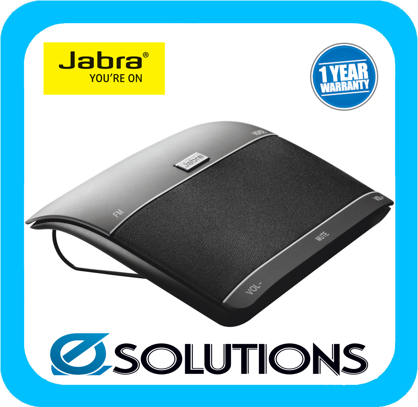 Jabra FREEWAY Bluetooth InCar Speakerphone Voice Guidance