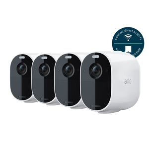 Arlo Essential Spotlight 4 Camera Wire-Free 1080p Color Night Vision  Indoor/Outdoor