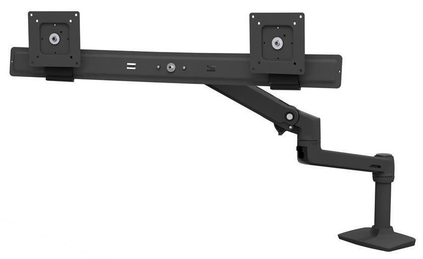 Ergotron LX Desk Dual Direct Arm Matte Black for Dual 25" Monitor