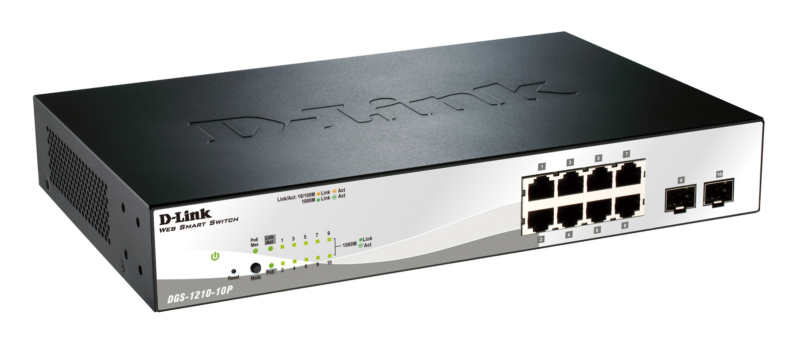 DLINK DGS121010P 10Port Gigabit WebSmart PoE Switch