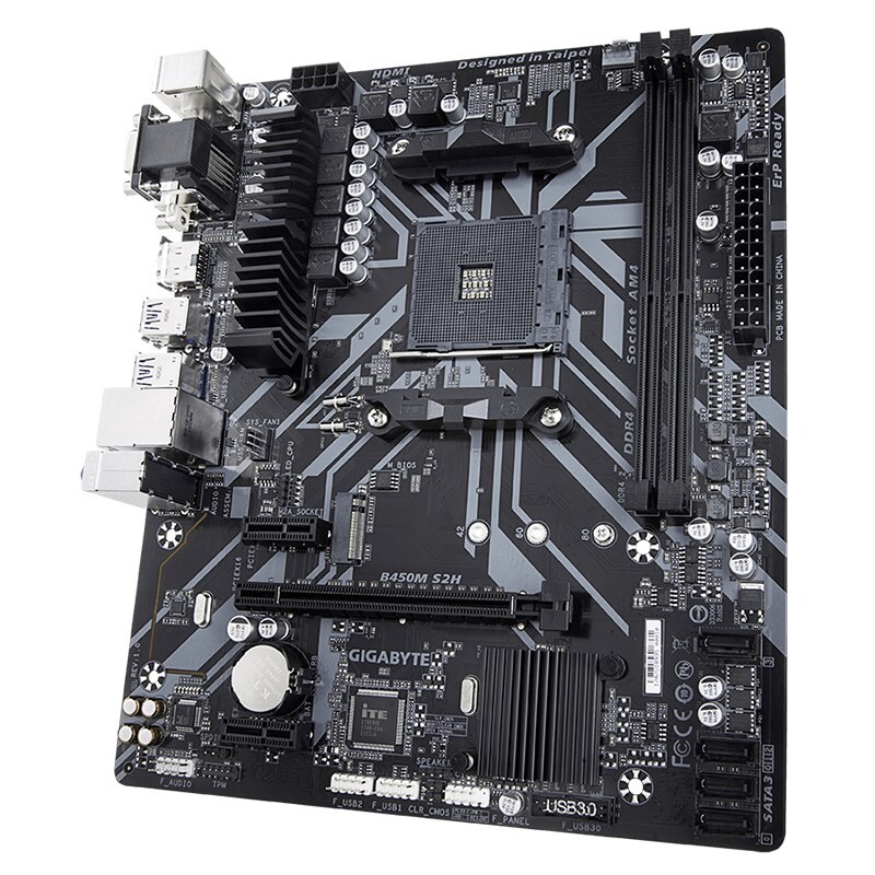 Gigabyte B450M S2H AM4 MATX Motherboard GAB450MS2H