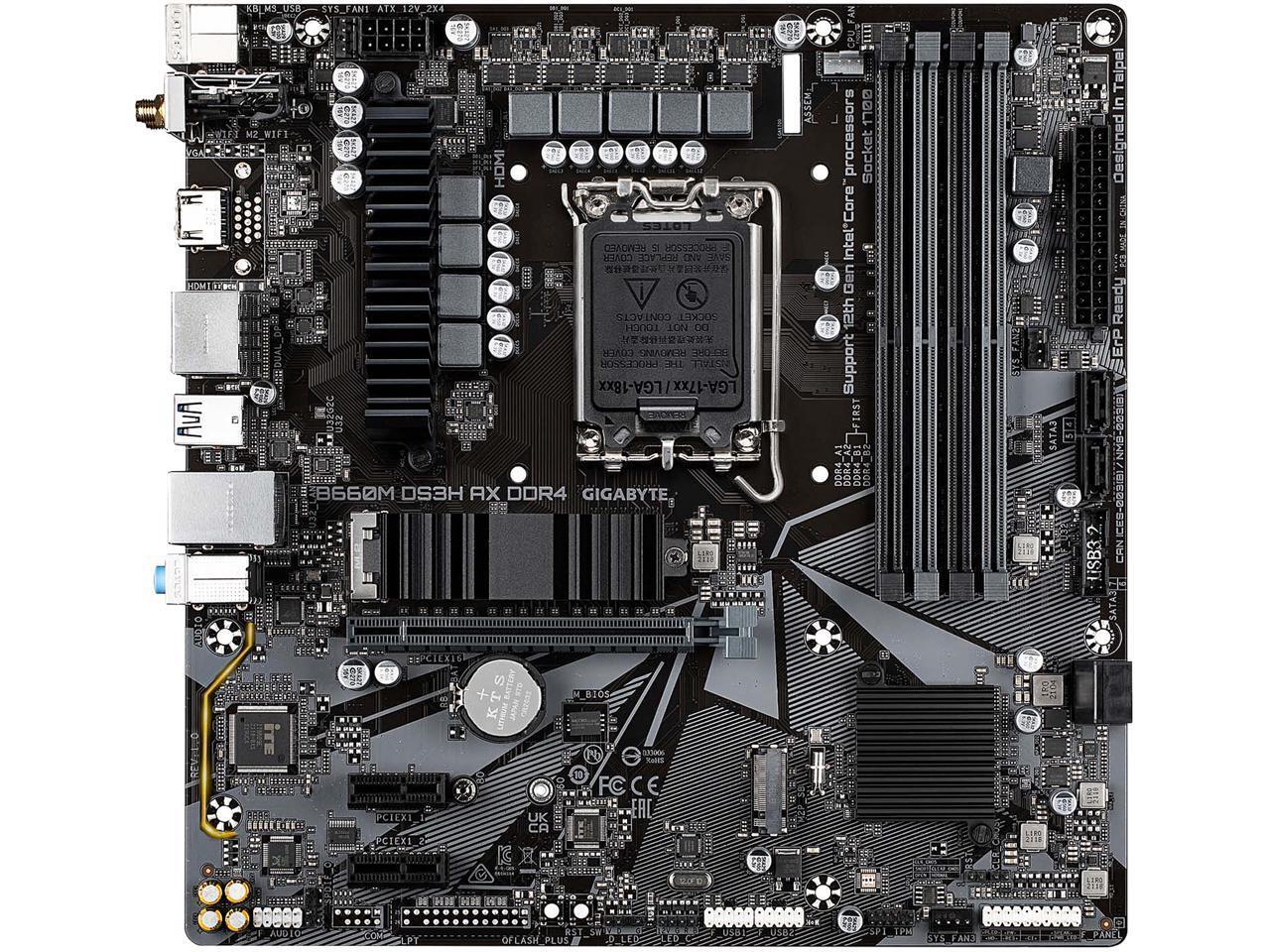 GIGABYTE B660 DS3H AX MB, 1700, x4 DDR4 ATX Motherboard DeviceDeal