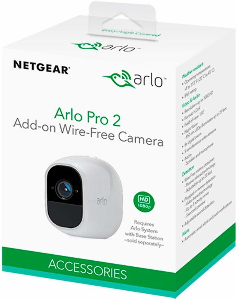 Vi ses Alfabetisk orden Tålmodighed Arlo Pro 2 Add-on Smart Security Camera (VMC4030P) | Device Deal