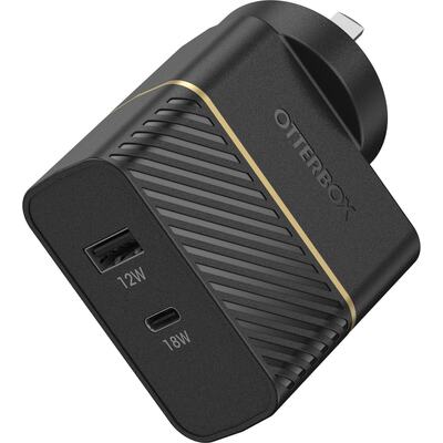 OtterBox 30W Dual Port Fast Premium PD Wall Charger Black (78