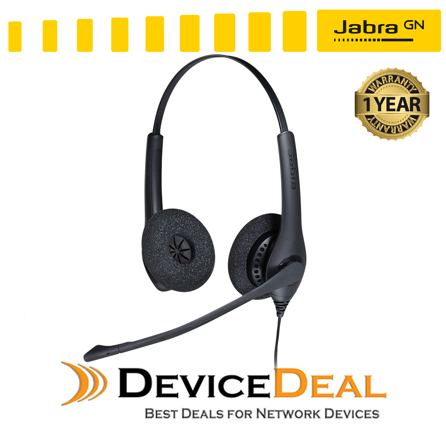 Jabra BIZ 1500 QD Duo corded Headset with noisecancellation DeviceDeal