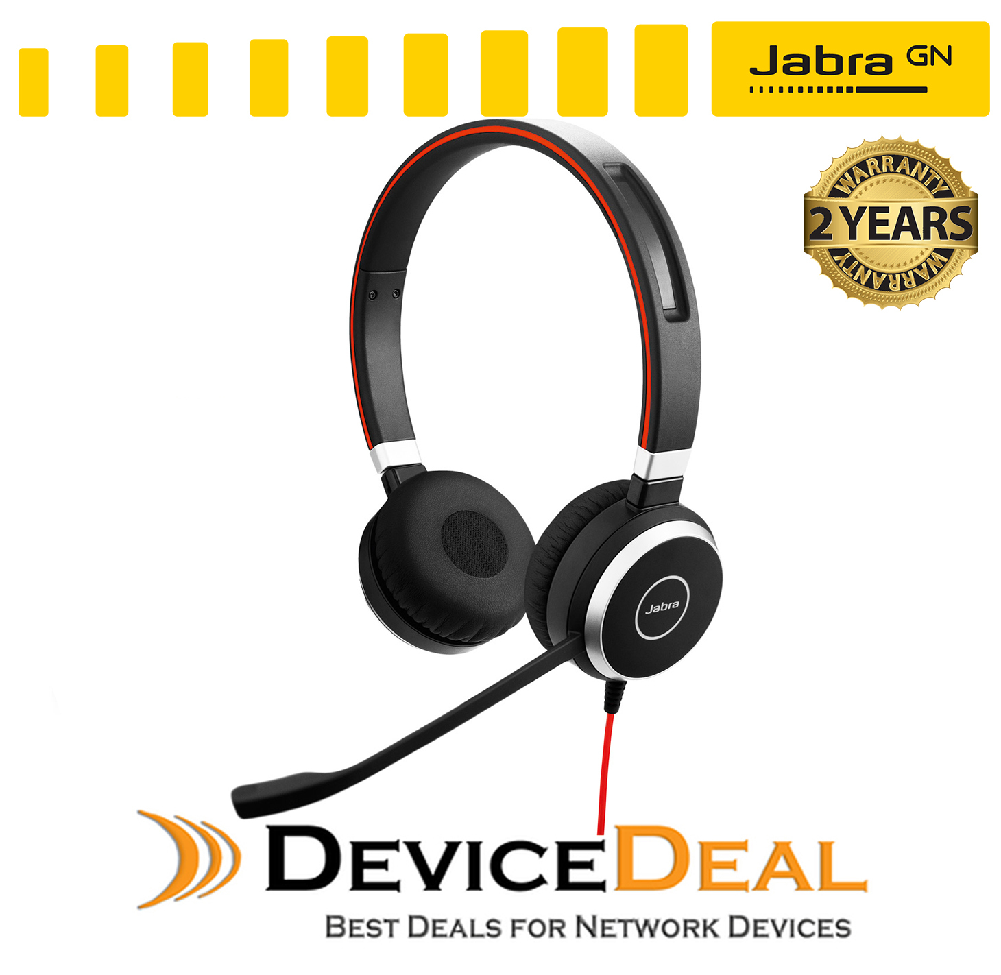 Jabra Evolve 40 UC Wired StereoHD Audio Headset 6399‐829‐209