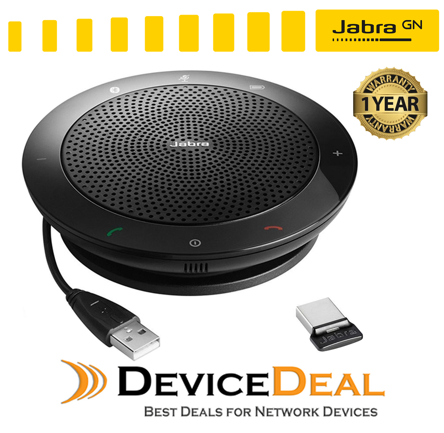 Jabra SPEAK 510+ MS Bluetooth Speaker USB Conferencing Speakerphone