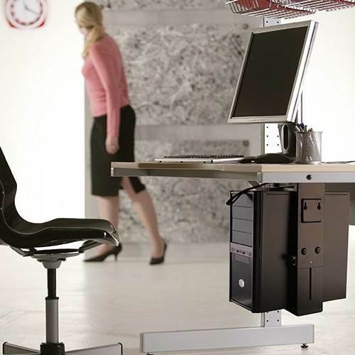 Brateck Adjustable UnderDesk Computer Case Mount CPB5 BTCPB5