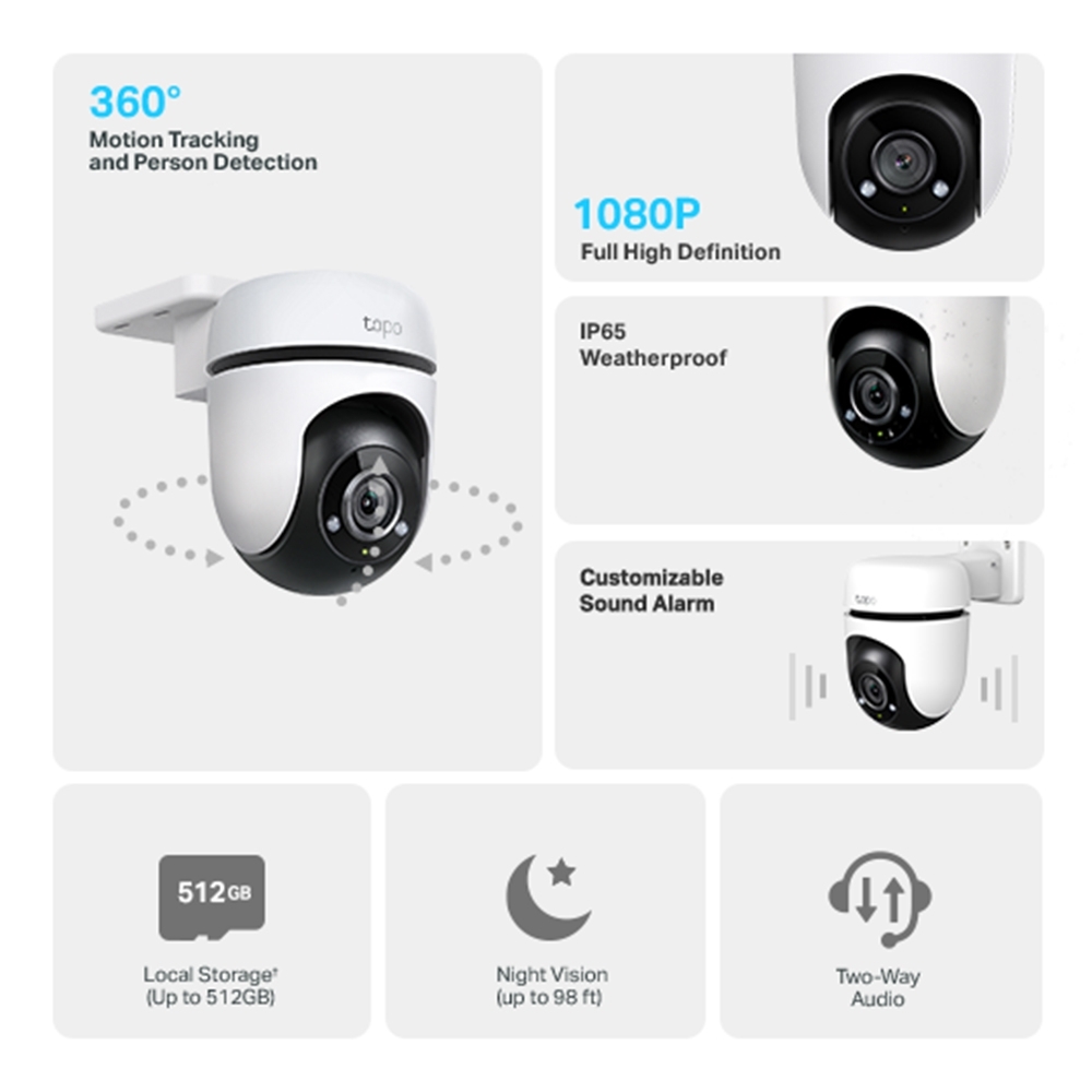 TP-Link TC40 Outdoor Pan/Tilt Security Wi-Fi Camera |DeviceDeal