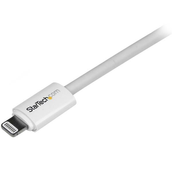 StarTech 10 ft Long White Apple Lightning to USB Cable iPhone iPod iPad