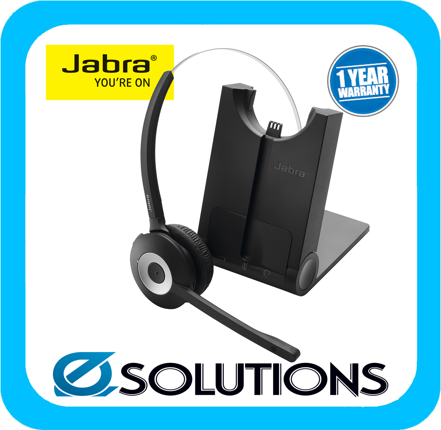Jabra PRO930 MS Wireless USB Softphone Headset Microsoft Skype for Business