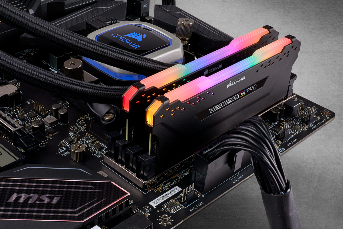 Corsair Vengeance RGB PRO DDR4, 3600MHz 32GB 2x 288 DIMM