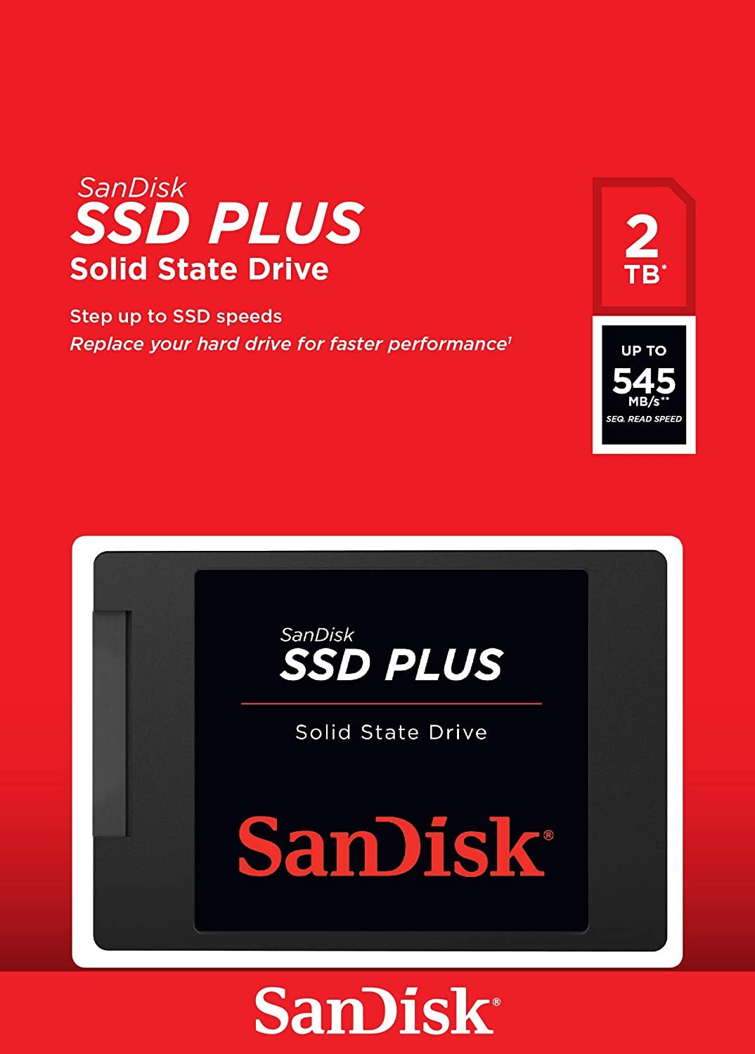 SanDisk SSD PLUS 2TB 2.5インチ SATA SanDisk 2TB SSD PLUS 2.5