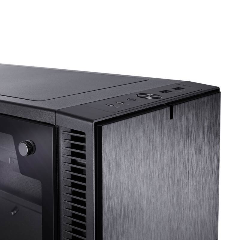 Fractal Design Define Mini C Tg Tempered Glass Mid Tower Micro Atx Case Fd Ca Def Mini C Bk Tg