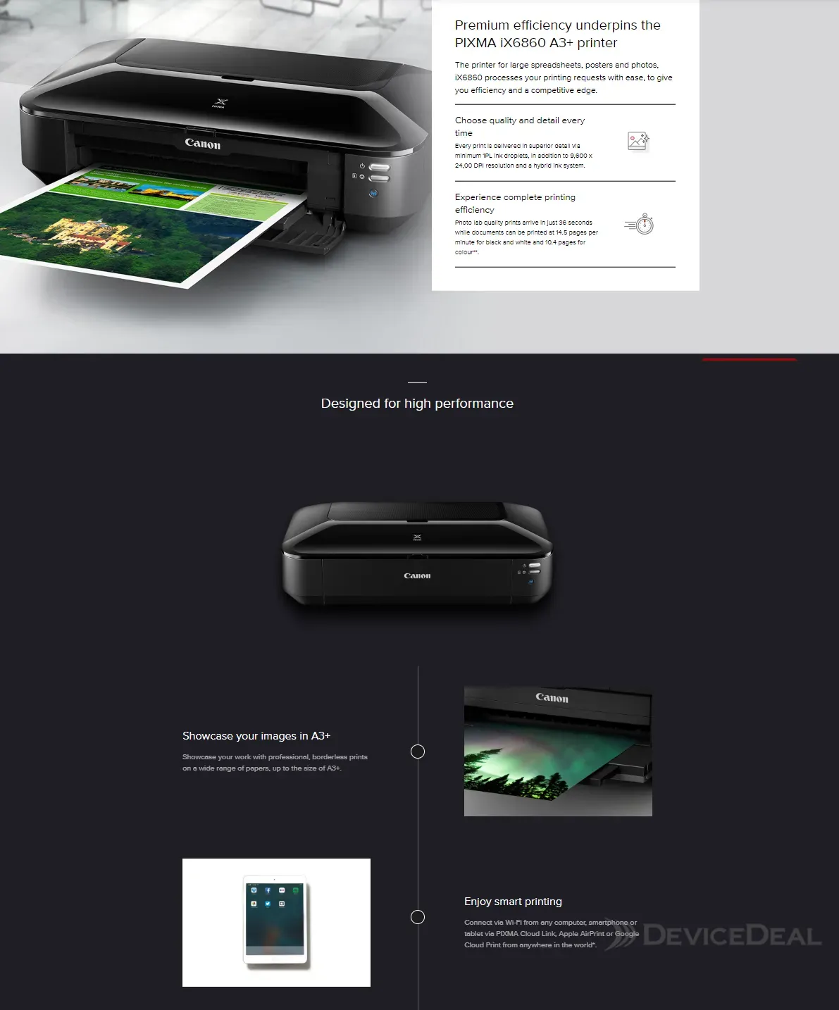 Canon PIXMA iX6860 Wireless A3+ Colour Inkjet Office Printer IX6860