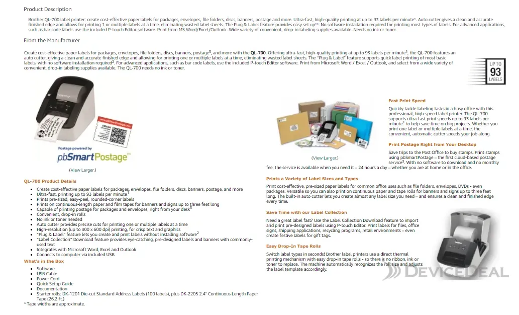 Brother ql 700 software