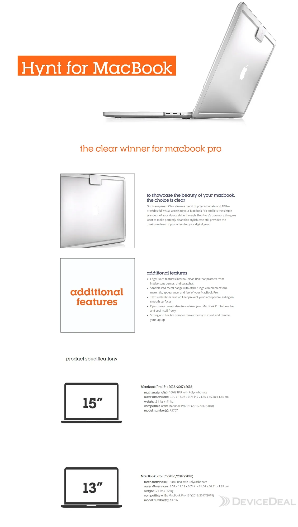 STM HYNT CASE MACBOOK PRO 2016 RETINA 15