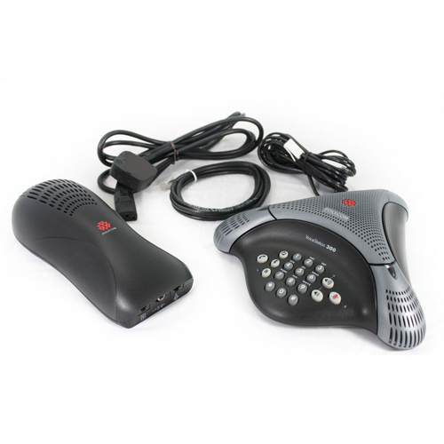 Téléphone De Conférence Analogique Polycom VoiceStation 300 - Noir - Pour Réunions Et Appels Multiparticipants