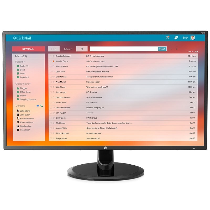 Hp V270 27 Full Hd Ips Led Monitor 2kz35aa