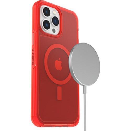 OtterBox Symmetry Series+ Clear Antimicrobial Case for iPhone 13 Pro Max with MagSafe Compatibility (77-83662) - Enhanced Magnetic Alignment and Protection
