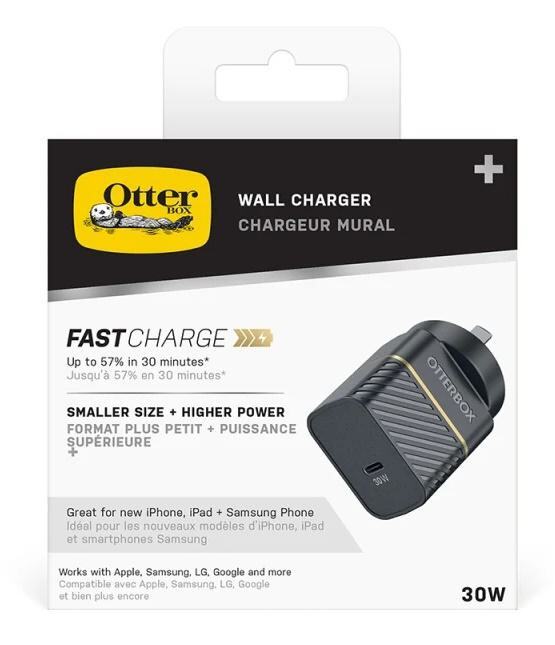 OtterBox 30W USBC GaN Fast Wall Charger Black (7880485) DeviceDeal