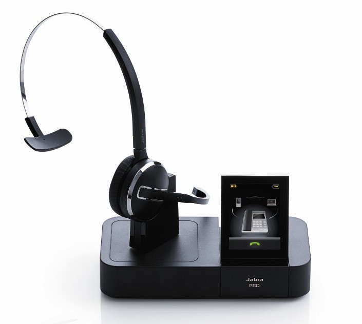 Jabra PRO 9470 Wireless Headset with Touchscreen for Softphone, Mobile and Desk Phone