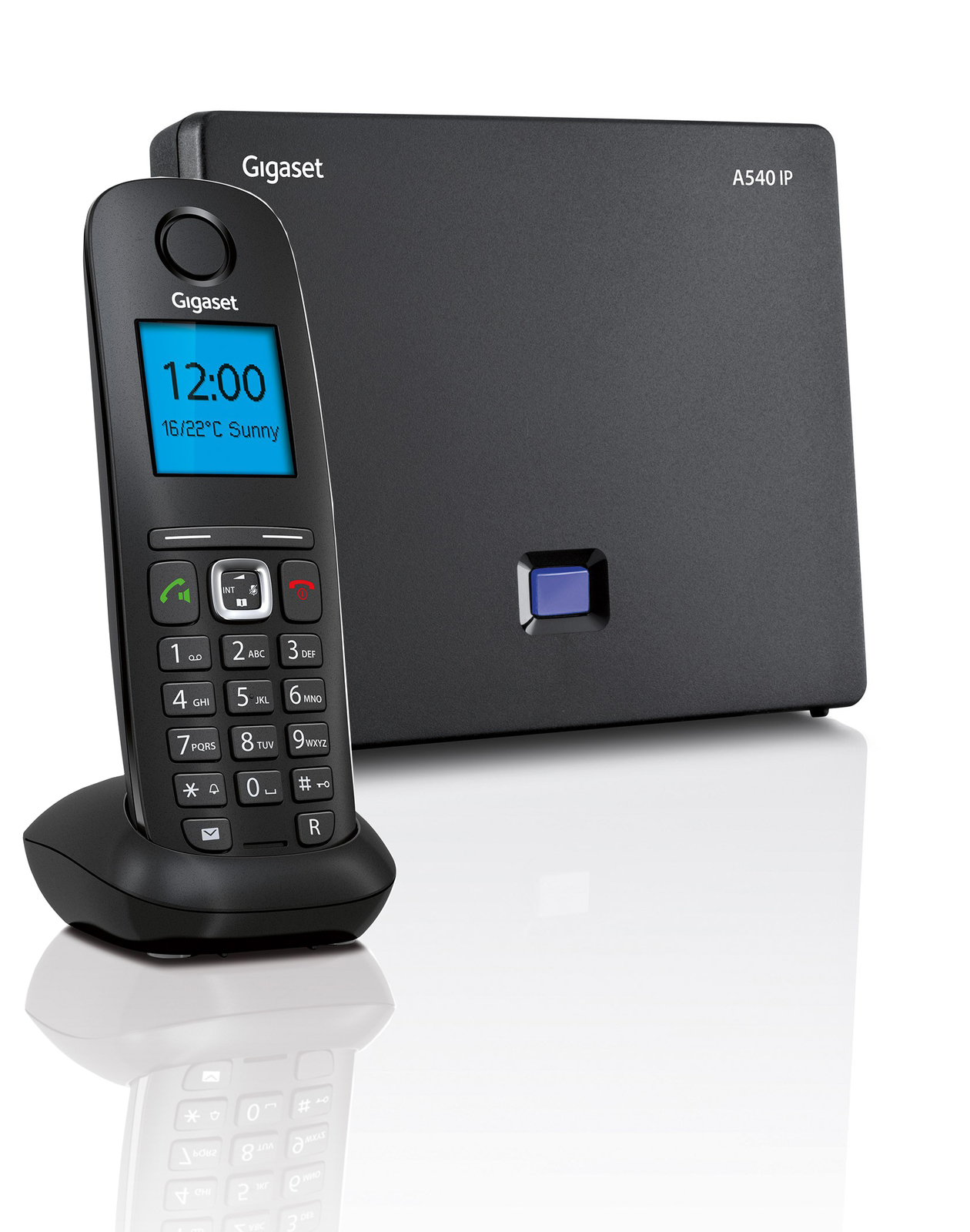 Siemens Gigaset A540 IP Cordless Dect IP Phone Base Station and Single