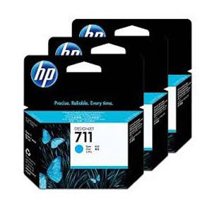 HP 711 3-pack 29-ml Cyan Ink Cartridges CZ134A | DeviceDeal