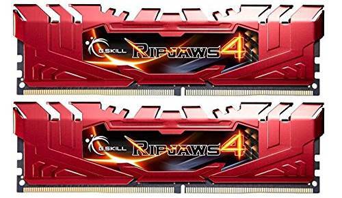 Ripjaws 8GB (2x 4GB) DDR4 2400MHz Memory Red F4 F4