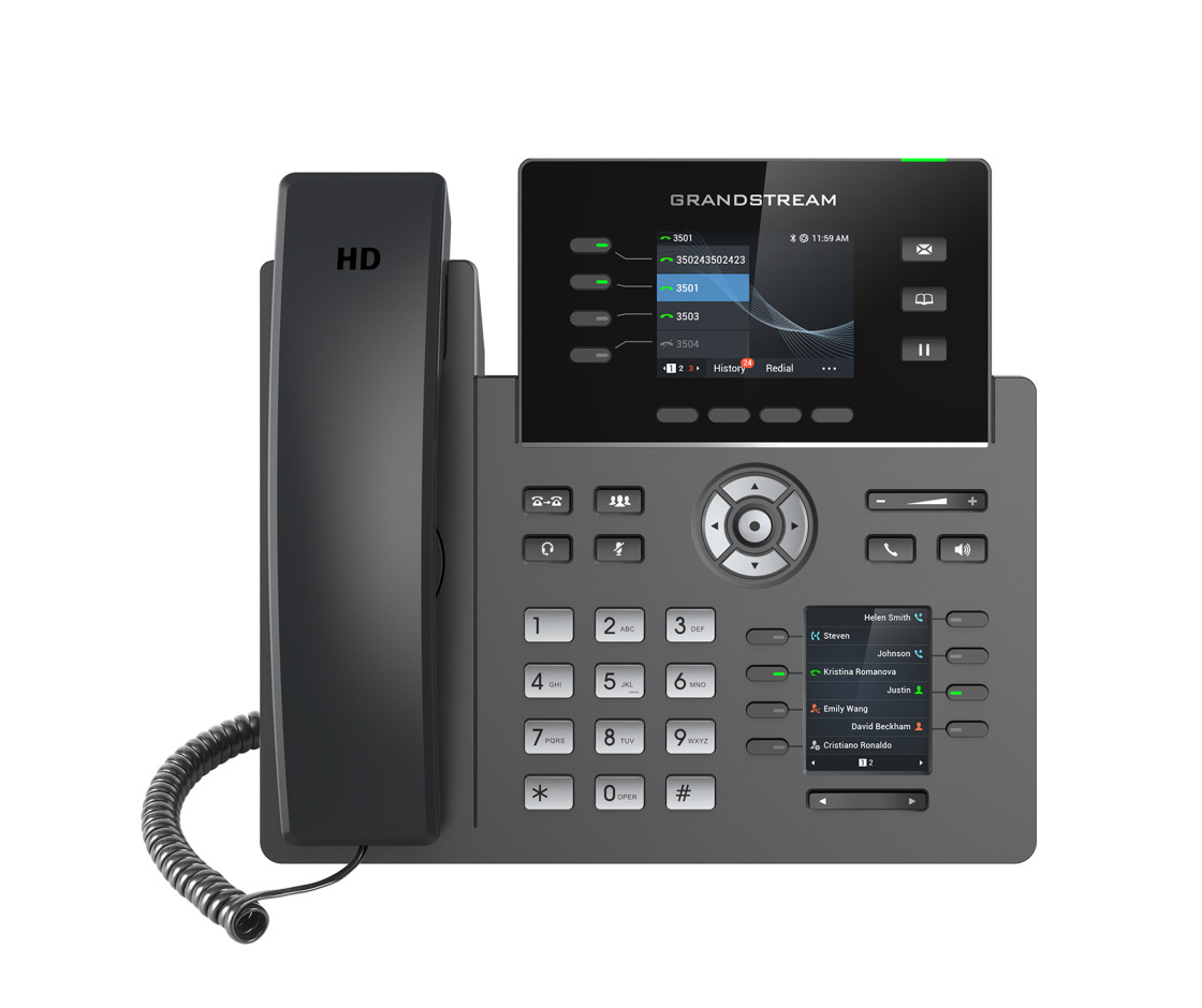 4 lines Grandstream GXP2140 Enterprise IP Phone HD PoE IP Colour LCD Dual Gb