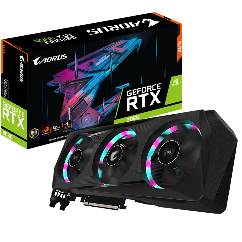 Rgb Aorus Nvidia Gigabyte NVidia GeForce RTX 3060 AORUS ELITE 12G