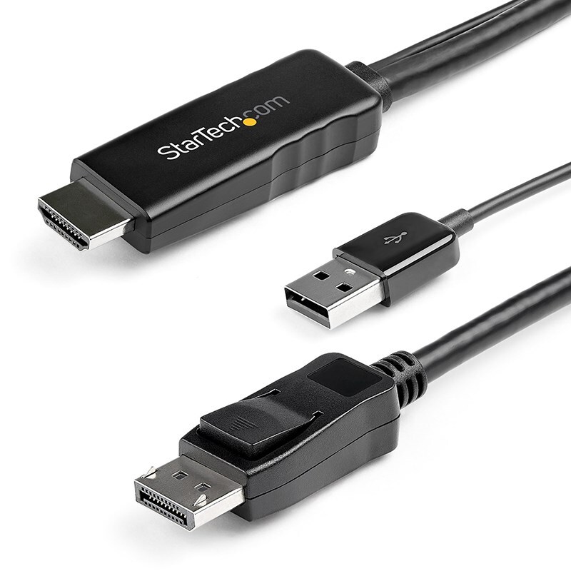 6ft HDMI To Mini DisplayPort Cable 4K 30Hz - Active Adapter For Mac & PC Monitors