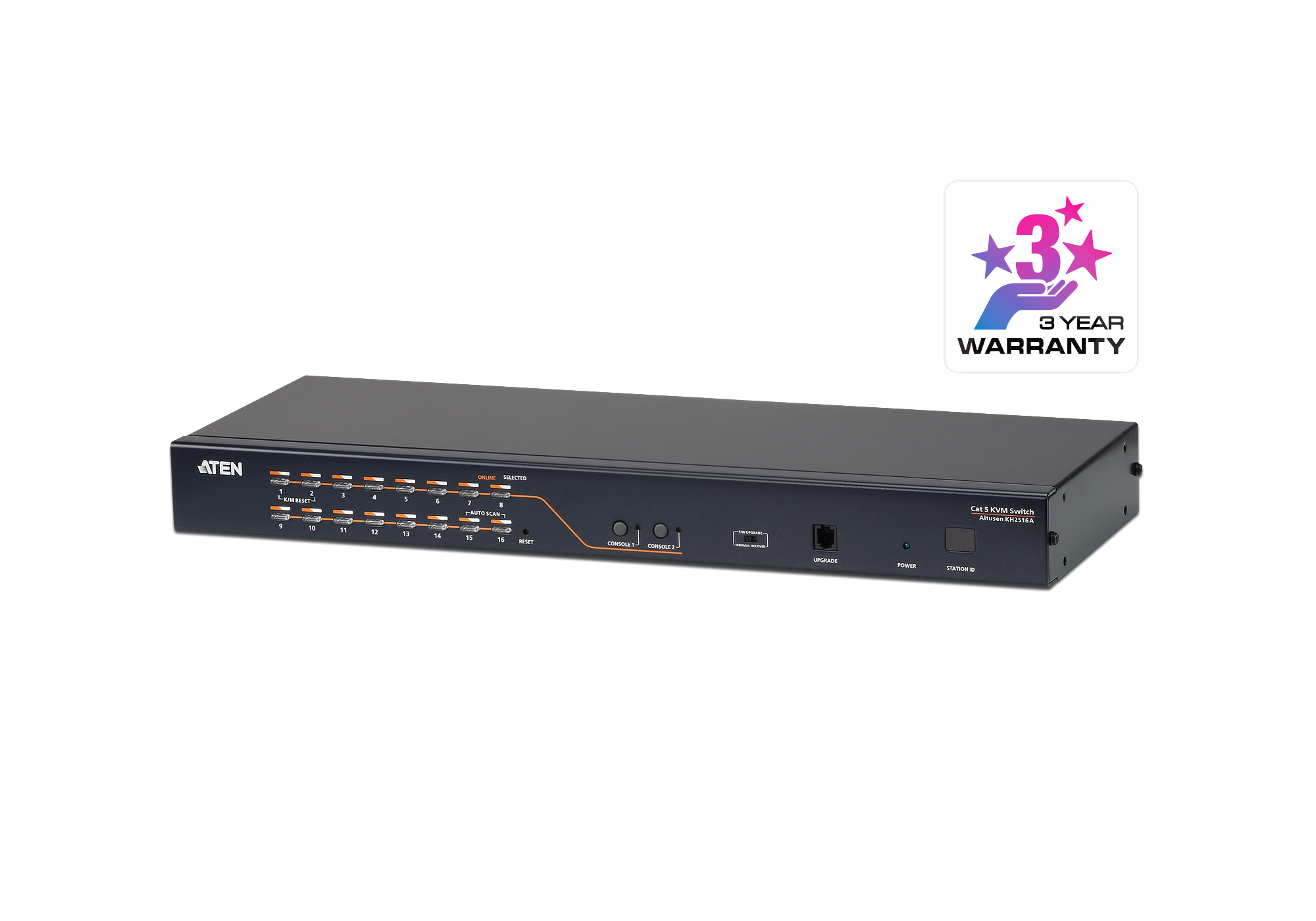 ATEN KH2516A-AX-U 2-Console 16-Port Multi-Interface (DisplayPort, HDMI ...