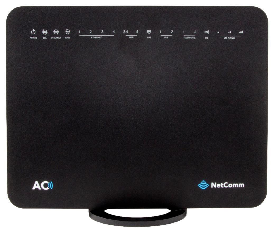 NetComm NL1901ACV Enhanced Hybrid AC1600 4G LTE Gateway Modem Router ...