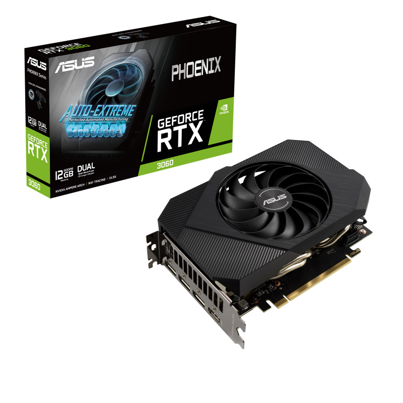 ASUS nVidia GeForce PH-RTX3060-12G-V2 RTX3060 V2 12GB Phoenix Video ...