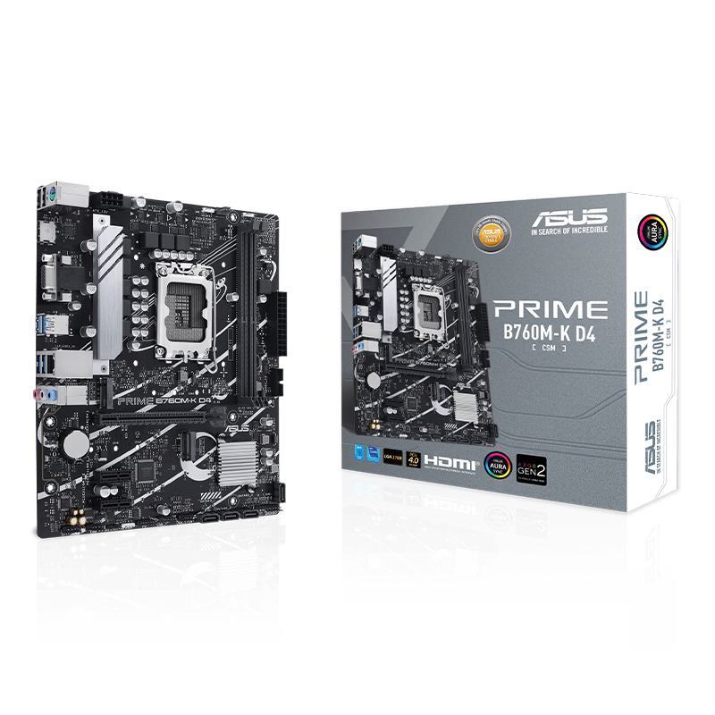ASUS PRIME B760M-K D4 CSM LGA 1700 Micro-ATX Motherboard |DeviceDeal