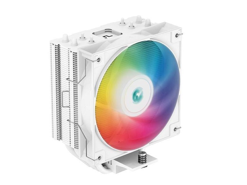 DeepCool AG400 ARGB WHITE Single Tower CPU Cooler, TDP 220W, 120mm Static ARGB Fan DeviceDeal