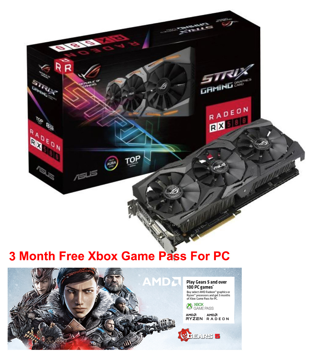 Asus Radeon Rx 580 Rog Strix Oc 8gb Video Card