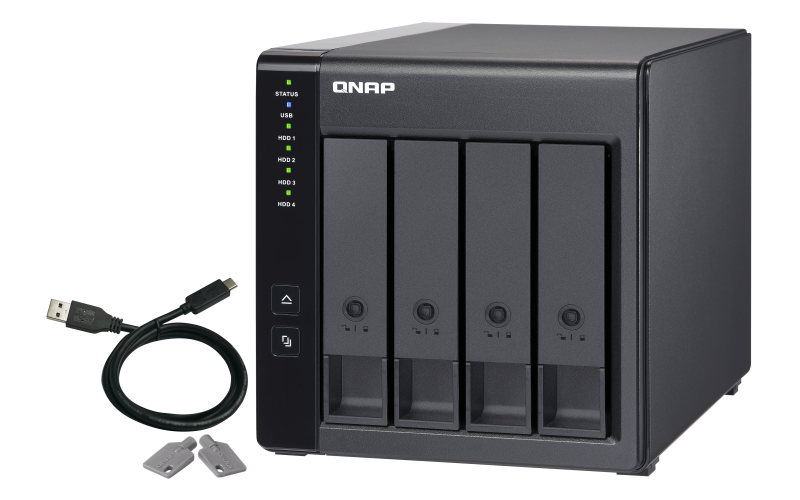 QNAP TR-004 4 BAY DAS(NO DISK) HARDWARE RAID EXPANSION FOR QNAP 