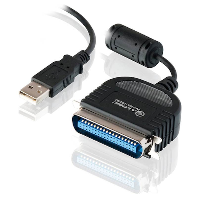 Alogic 2m USB to Parallel BiDirectional Cable UP236A