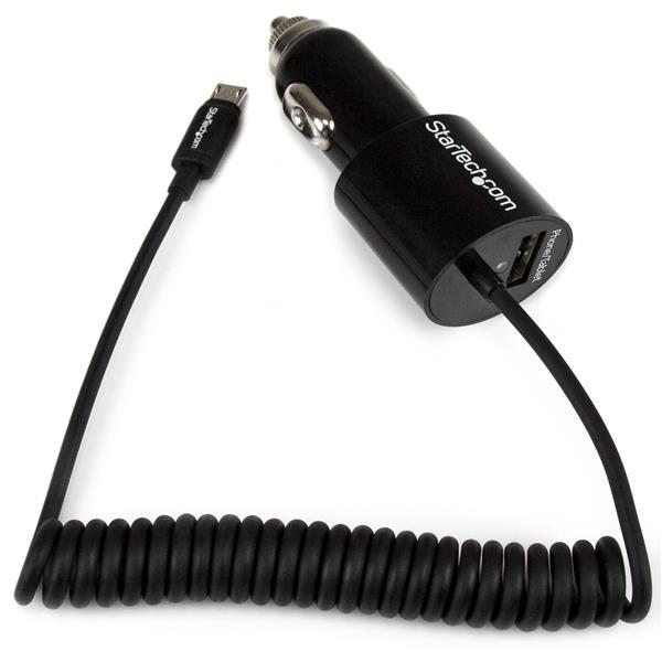 StarTech Dual Tablet Car Charger 2 port Micro USB & USB, 21W / 4.2A