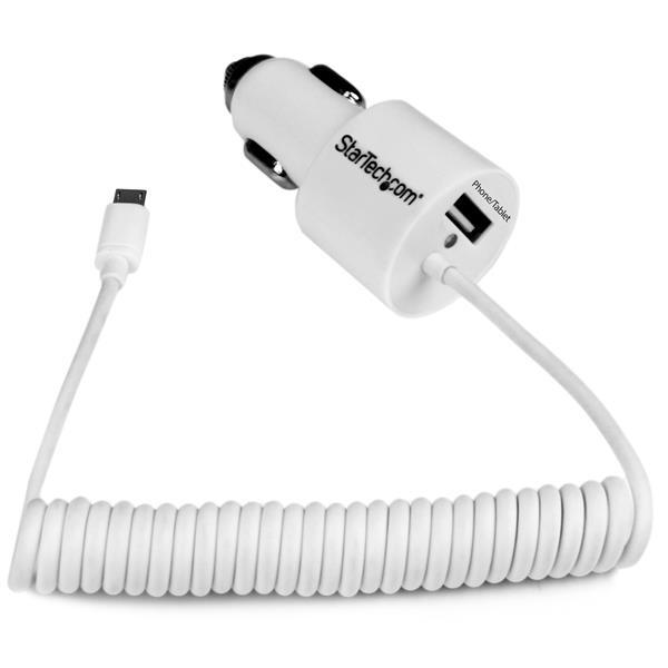 StarTech Dual Tablet Car Charger 2 port Micro USB & USB, 21W / 4.2A
