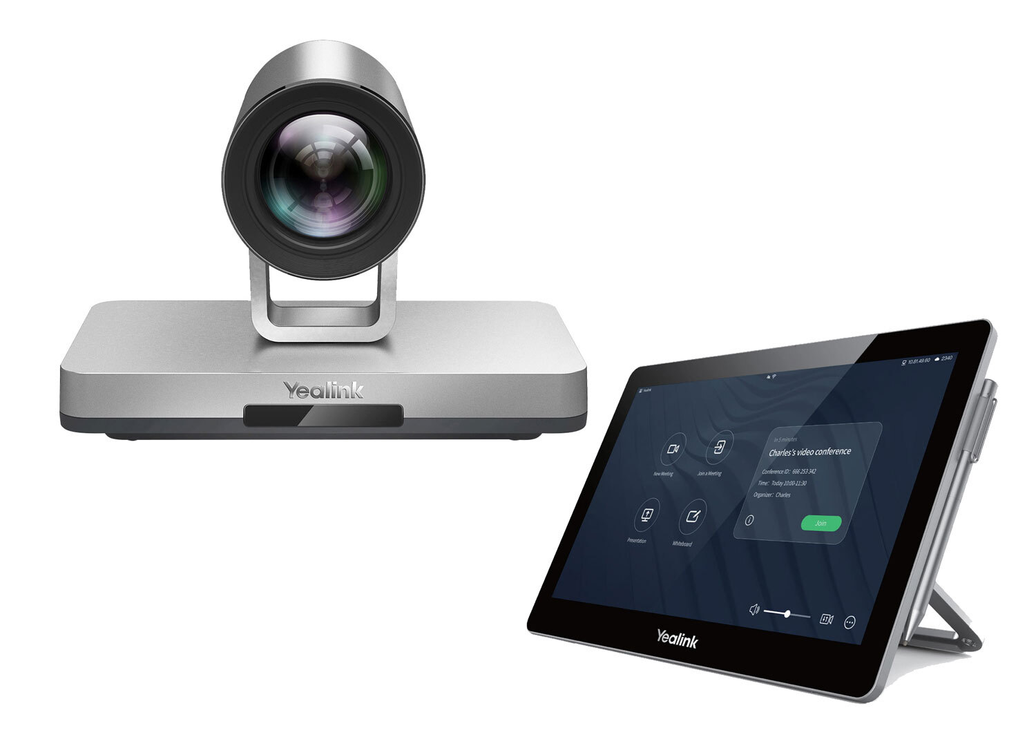 Yealink VC800-CTP-BASIC Codec with CTP 20 Collaboration Touch Panel ...