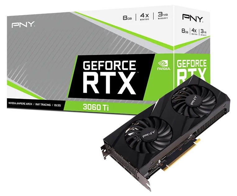 PNY nVidia GeForce RTX 3060 Ti 8GB XLR8 Gaming VERTO Video Card
