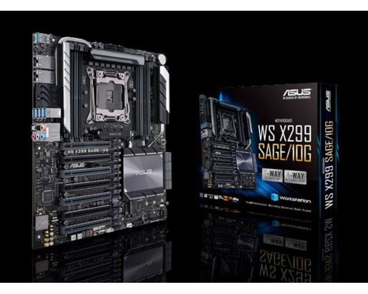 ASUS X299 SAGE/10G WS ATX MB 8xDDR4, 5xPCIe, 1xM.2, 6xSATA, RAID