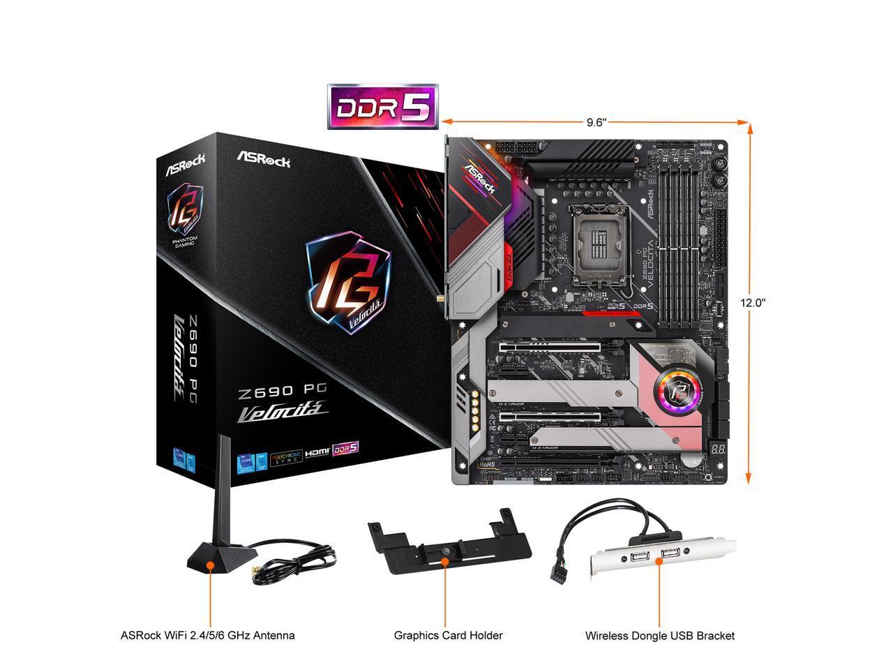 ASRock Z690 PG Velocita Intel LGA 1700 ATX Motherboard DeviceDeal