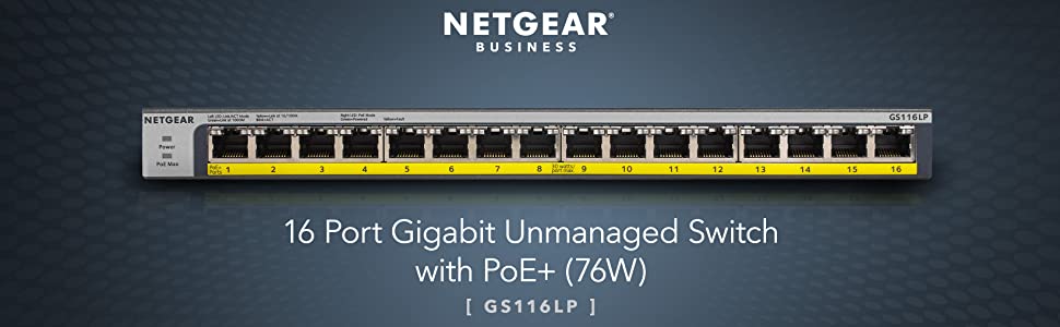 NETGEAR 16-Port POE Switch