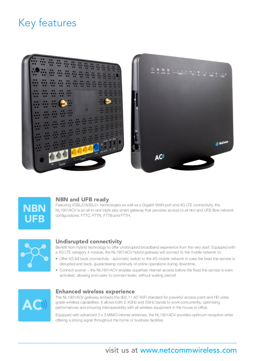 NetComm NL1901ACV VOIP