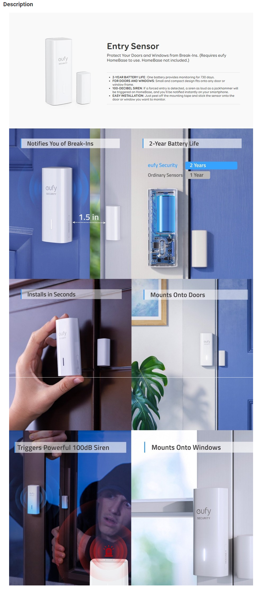 eufy door entry sensor