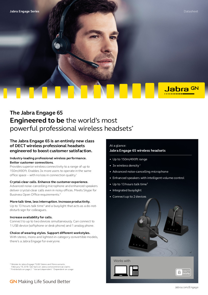 9553-553-117 Jabra Engage 65